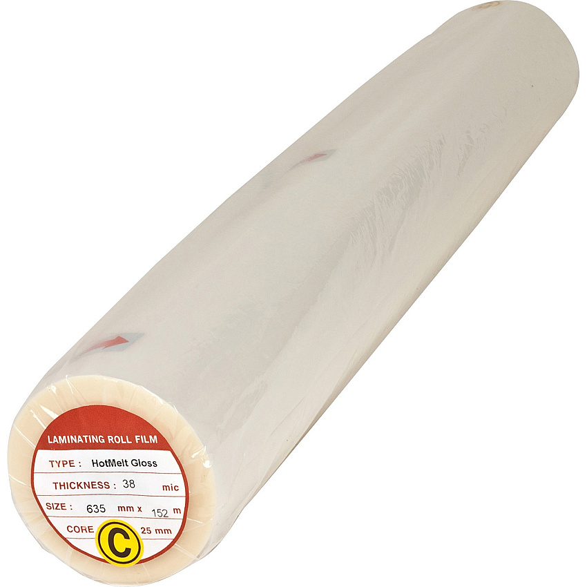 Business Source Glossy Surface Laminating Roll Film Laminating Pouch/Sheet Size: 25" Width x 500 ft Length x 1.50 mil Thickness - for Document - Clear - 2 / Box (BSN20857)
