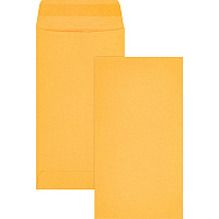 Business Source Little Coin No. 7 Kraft Envelopes Coin - #7 - 3 1/2" Width x 6 1/2" Length - 28 lb - Gummed - Brown Kraft - Kraft - 500 / Box (BSN04446)