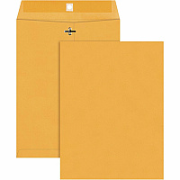 Quality Park 9 x 12 High Bulk Clasp Envelopes with Deeply Gummed Flaps Clasp - 9