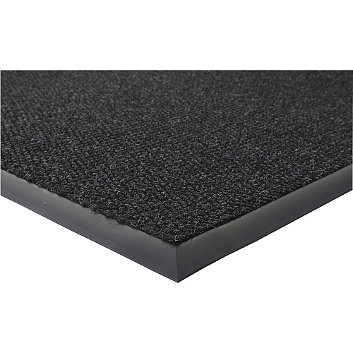 Genuine Joe Ultraguard Berber Heavy Traffic Mat Hard Floor, Indoor, Outdoor - 60" Length x 36" Width - Rubber - Charcoal Black - 1 Each (GJO02402)