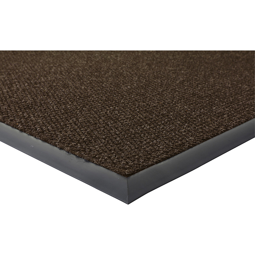 Genuine Joe Ultraguard Indoor Wiper Mats Hard Floor, Indoor, Outdoor - 60" Length x 36" Width - Rubber - Chocolate - 1 Each (GJO02403)