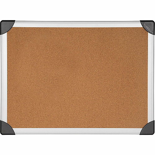 Lorell Corkboard 48" Board Height x 96" Board Width - Cork Surface - Resist Warping, Durable, Laminated, Resilient - Aluminum Frame - 1 Each (LLR19194)