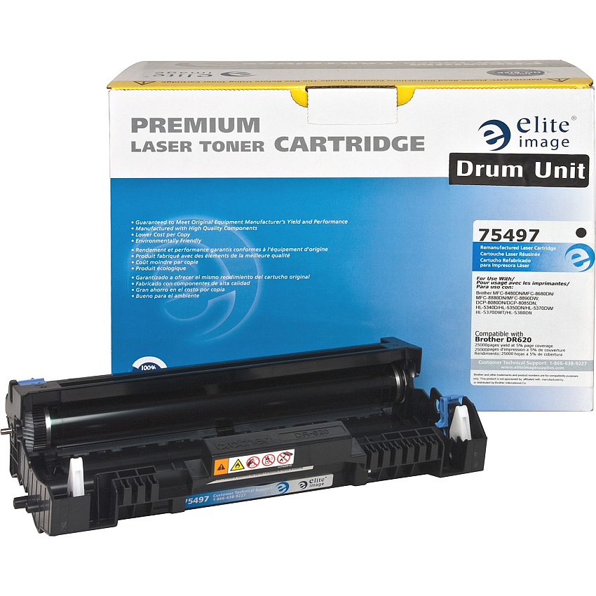 Elite Image Remanufactured Drum Cartridge Alternative For Brother DR620 Laser Print Technology - 25000 - Black - 1 Each (75497)