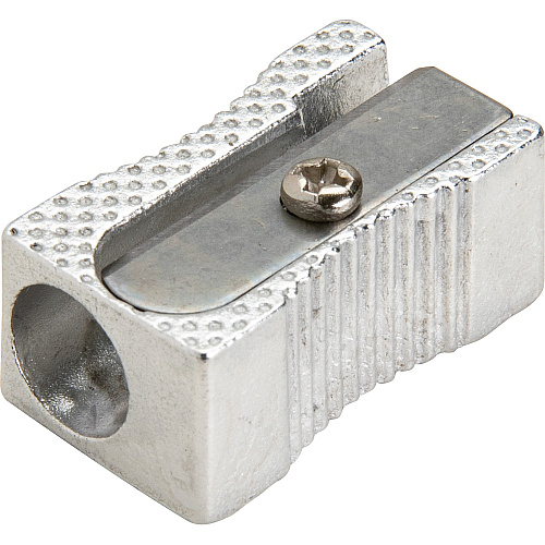 Integra Aluminum Pocket Pencil Sharpener 1 Hole(s) - Aluminum - Silver - 1 Each (42852)