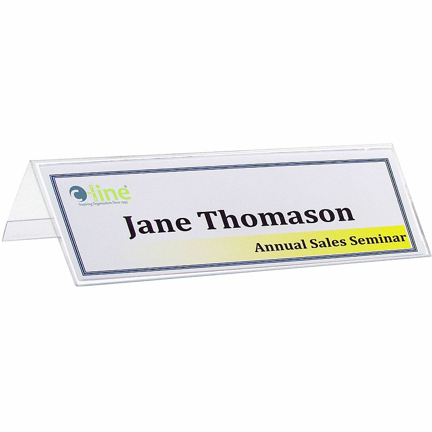 C-Line Laser Inkjet Printable Plastic Tent Holder Plastic - 25 / Box (87597)