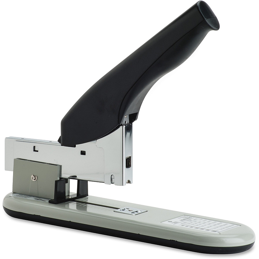 Business Source Heavy-duty Stapler Staples Upto 220 Sheet - Staple Size: 0.25" , 0.31" , 0.38" , 0.50" , 0.56" , 0.63" , 0.75" , 0.81" , 0.88" , 0.94" - 2" Throat Depth - Black, Putty - Rubber, Steel - 1 Each (BSN62825)