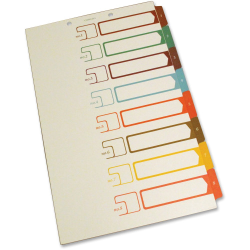 SJ Paper Speedex Legal Size Side Tab TOC Dividers (S05278)
