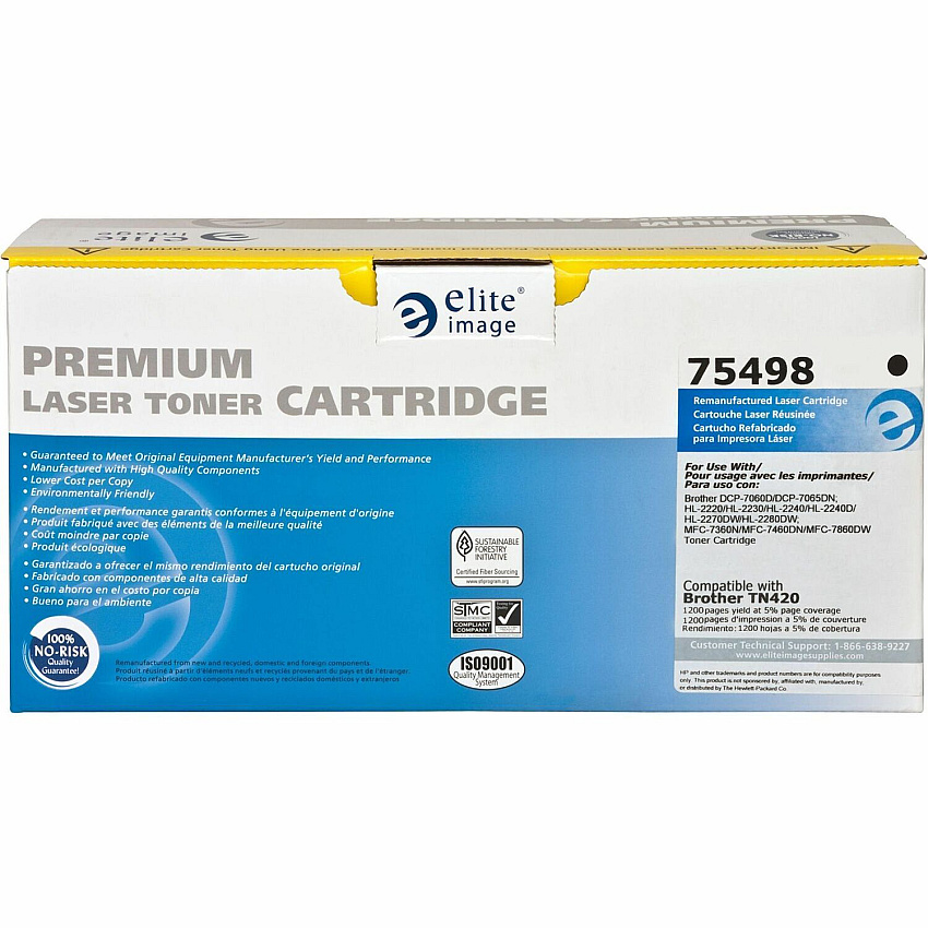 Elite Image Remanufactured Toner Cartridge - Alternative for Brother (TN420) 1200 Pages (75498)