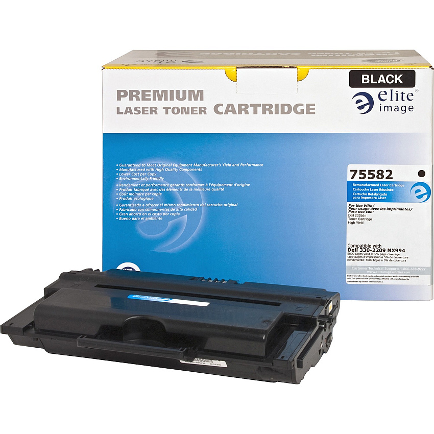 Elite Image Remanufactured Toner Cartridge - Alternative for Dell (330-2209) Laser - 6000 Pages - Black - 1 Each (75582)