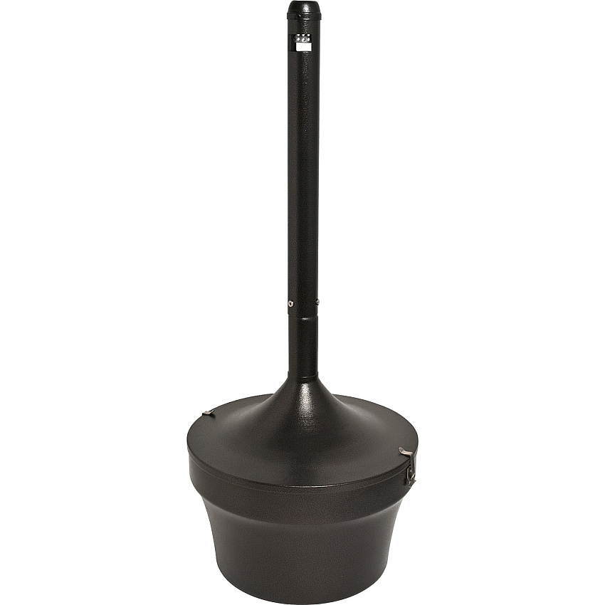 Genuine Joe 4.25 Gal Fire-safe Smoking Receptacle 4.25 gal Capacity - Fire-Safe, Powder Coated, Weather Resistant, Handle, Sturdy, Durable, Long Lasting - 37" Height x 16" Width - Galvanized Steel - Bronze - 1 Each (GJO58892)