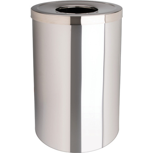 Genuine Joe 30 Gal Stainless Steel Trash Receptacle (58895)