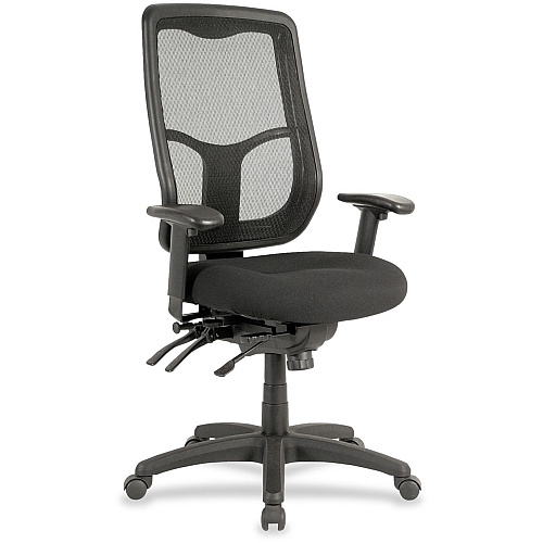 Eurotech europa High-Back Executive Chair Black Seat Color - Fabric Seat Material - 1 Each (MFHB9SL)