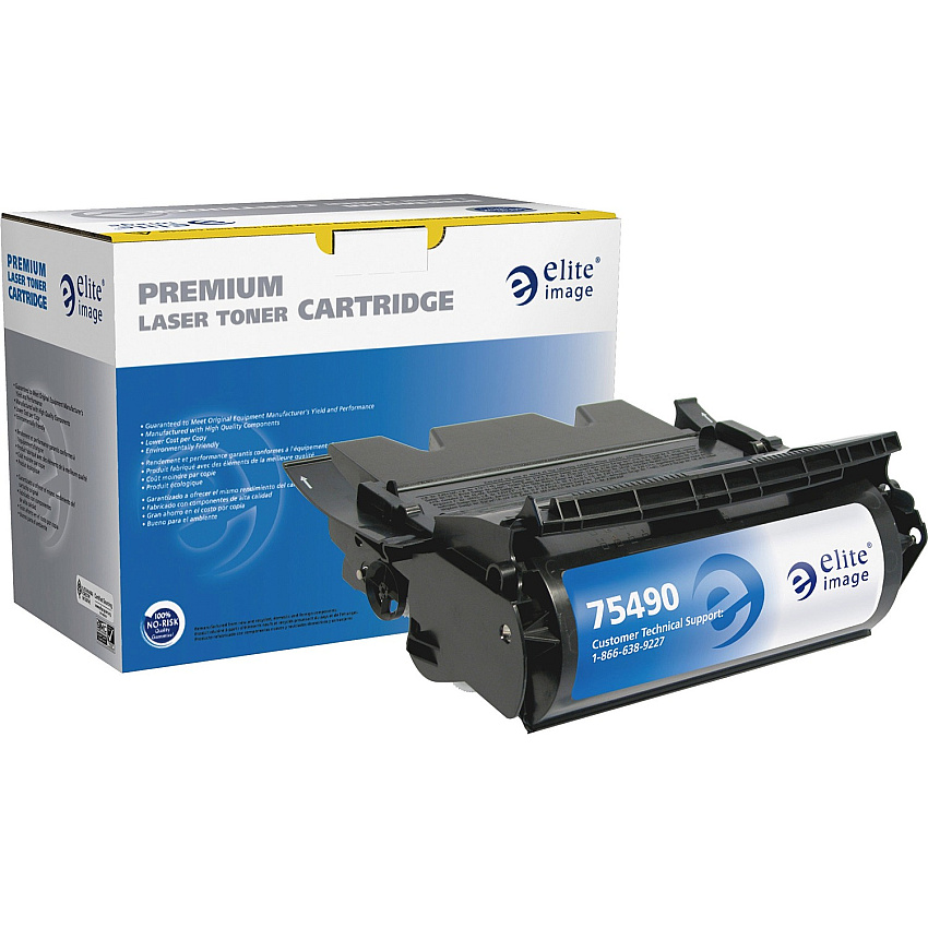Elite Image Remanufactured MICR Toner Cartridge - Alternative for Lexmark (64015HA) 21000 Pages (75490)