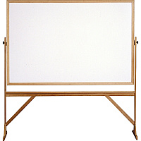 Ghent Dry Erase Board 72" (6 ft) Width x 48" (4 ft) Height - White Surface - Natural Oak Wood Frame - Rectangle - Vertical - Assembly Required - 1 Each (RMM46)