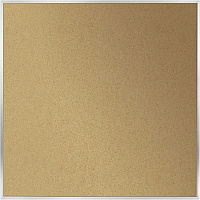 Ghent Natural Cork Bulletin Board with Aluminum Frame 48" Board Height x 48" Board Width - Natural Cork, Fiberboard Surface - Self-healing, Laminated, Long Lasting, Rigid - Satin Aluminum Frame - 1 Each - TAA Compliant (AK44)