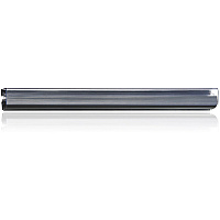 Ghent Display Rail Silver Surface - Tear Resistant, Damage Resistant, Flexible, Clear Front - Gray Frame - 1 Each - TAA Compliant (H186)