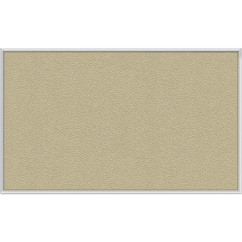 Ghent Vinyl Bulletin Board with Aluminum Frame 48" Board Height x 96" Board Width - Caramel Vinyl, Fabric, Fiberboard Surface - Washable, Durable - Satin Aluminum Frame - 1 Each (AV48181)