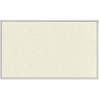 Ghent Vinyl Bulletin Board with Aluminum Frame 48" Board Height x 12 ft Board Width - Ivory Vinyl Surface - Durable, Laminated, Textured Surface, Washable, Customizable - Satin Anodized Aluminum Frame - 1 Each (AV412185)