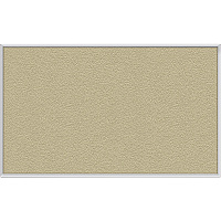 Ghent Vinyl Bulletin Board with Aluminum Frame 48" Board Height x 10 ft Board Width - Caramel Vinyl, Fabric, Fiberboard Surface - Washable, Durable - Satin Aluminum Frame - 1 Each (AV410181)