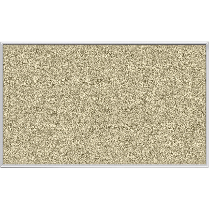 Ghent Vinyl Bulletin Board with Aluminum Frame 48" Board Height x 10 ft Board Width - Caramel Vinyl, Fabric, Fiberboard Surface - Washable, Durable - Satin Aluminum Frame - 1 Each (AV410181)