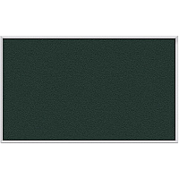 Ghent Vinyl Bulletin Board with Aluminum Frame 48" Board Height x 10 ft Board Width - Ebony Vinyl, Fabric Surface - Durable, Laminated, Textured Surface, Washable, Customizable - Satin Anodized Aluminum Frame - 1 Each (AV410183)