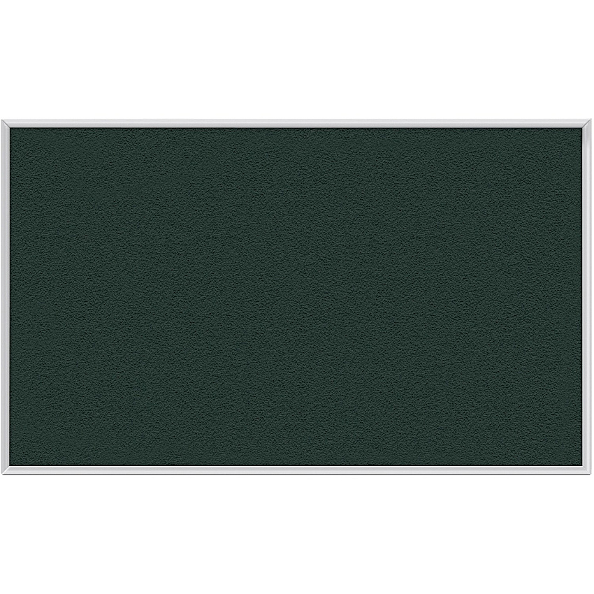 Ghent Vinyl Bulletin Board with Aluminum Frame 48" Board Height x 10 ft Board Width - Ebony Vinyl, Fabric Surface - Durable, Laminated, Textured Surface, Washable, Customizable - Satin Anodized Aluminum Frame - 1 Each (AV410183)