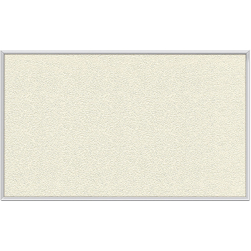 Ghent Vinyl Bulletin Board with Aluminum Frame 48" Board Height x 72" Board Width - Ivory Vinyl Surface - Durable, Laminated, Textured Surface, Washable, Customizable - Satin Anodized Aluminum Frame - 1 Each (AV46185)