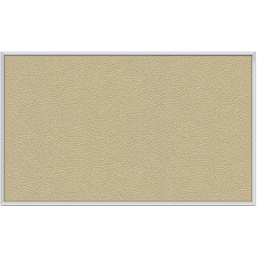 Ghent Vinyl Bulletin Board with Aluminum Frame 48" Board Height x 72" Board Width - Caramel Vinyl, Fabric, Fiberboard Surface - Washable, Durable - Satin Aluminum Frame - 1 Each (AV46181)