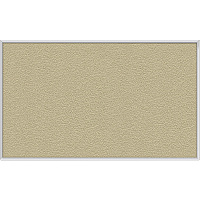 Ghent Vinyl Bulletin Board with Aluminum Frame 36" Board Height x 60" Board Width - Caramel Vinyl, Fabric, Fiberboard Surface - Washable, Durable - Satin Aluminum Frame - 1 Each (AV35181)