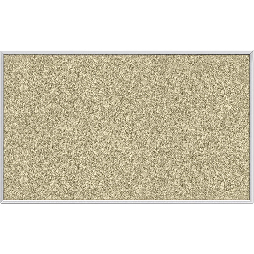 Ghent Vinyl Bulletin Board with Aluminum Frame 36" Board Height x 60" Board Width - Caramel Vinyl, Fabric, Fiberboard Surface - Washable, Durable - Satin Aluminum Frame - 1 Each (AV35181)