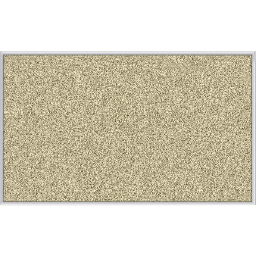 Ghent Vinyl Bulletin Board with Aluminum Frame 36" Board Height x 60" Board Width - Caramel Vinyl, Fabric, Fiberboard Surface - Washable, Durable - Satin Aluminum Frame - 1 Each (AV35181)