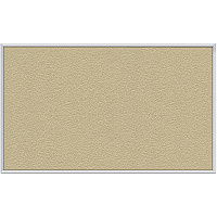Ghent Vinyl Bulletin Board with Aluminum Frame 48" Board Height x 12 ft Board Width - Caramel Vinyl, Fabric, Fiberboard Surface - Washable, Durable - Satin Aluminum Frame - 1 Each (AV412181)