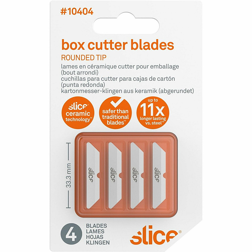 Slice Replacement Blade 1.30" Length - Rust Resistant, Dual-sided - Ceramic - 4 / Pack (10404)