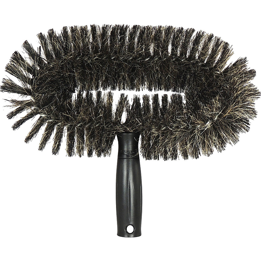 Unger StarDuster WallBrush Horsehair Bristle - 9.4" Overall Length - Black, Brown - 1 Each (WALB0)