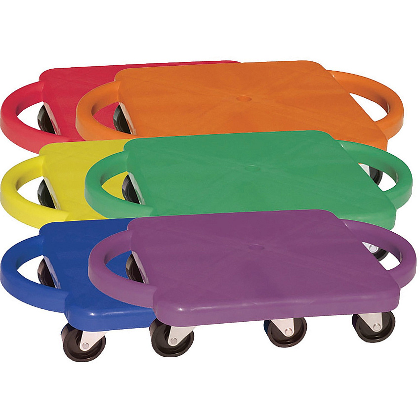 Champion Sports Standard Scooter Set w/Handles Blue, Green, Orange, Red, Yellow, Purple - Plastic (PGHSET)