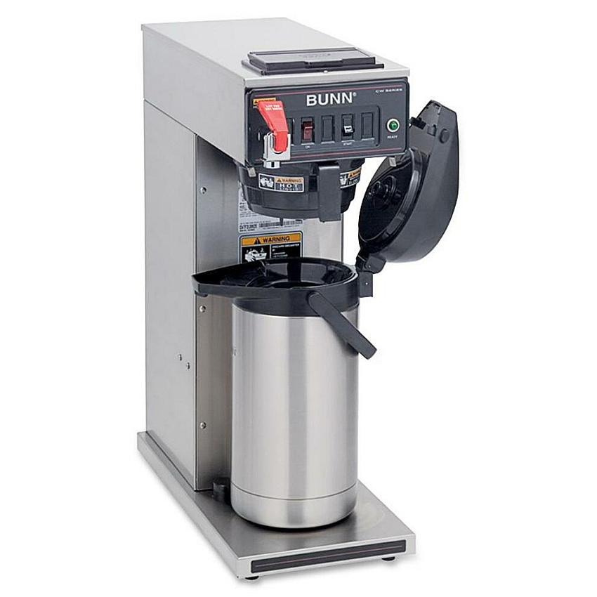 BUNN Airpot Coffee Brewer 1370 W - 1 Cup(s) - Single-serve - Timer - Stainless Steel (230010006)