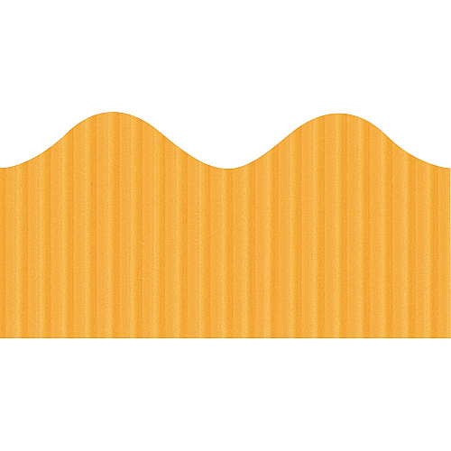 Bordette Decorative Border Fade Resistant - 2.25" Width x 600" Length - Sunset Gold - 1 Roll (37074)