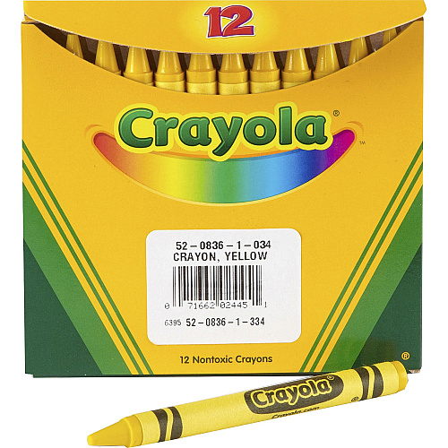 Crayola Bulk Crayons Yellow - 12 / Pack (520836034)