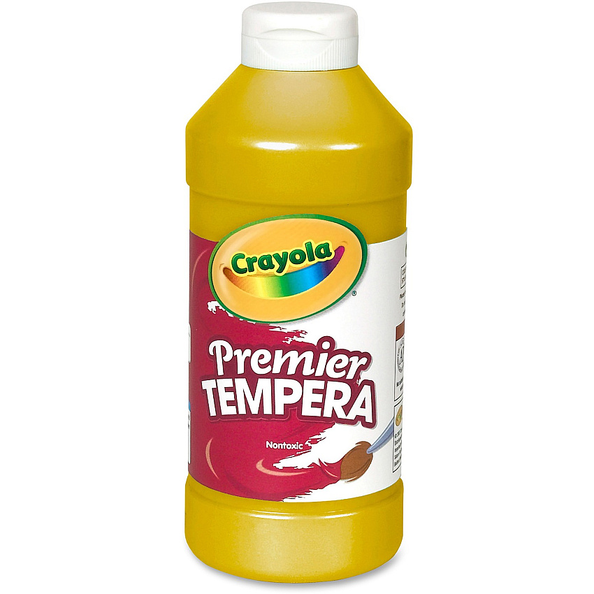 Crayola Premier Tempera Paint 1 Color(s) - Gold - 16 fl oz - 1 Each (541216083)