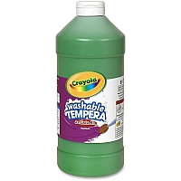Crayola Washable Tempera Paint 1 Color(s) - Green - 2 lb - Washable - 1 Each (543132044)