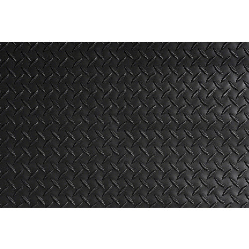 Crown Industrial Deck Plate Anti-Fatigue Mat Vinyl 24 x 36 Black