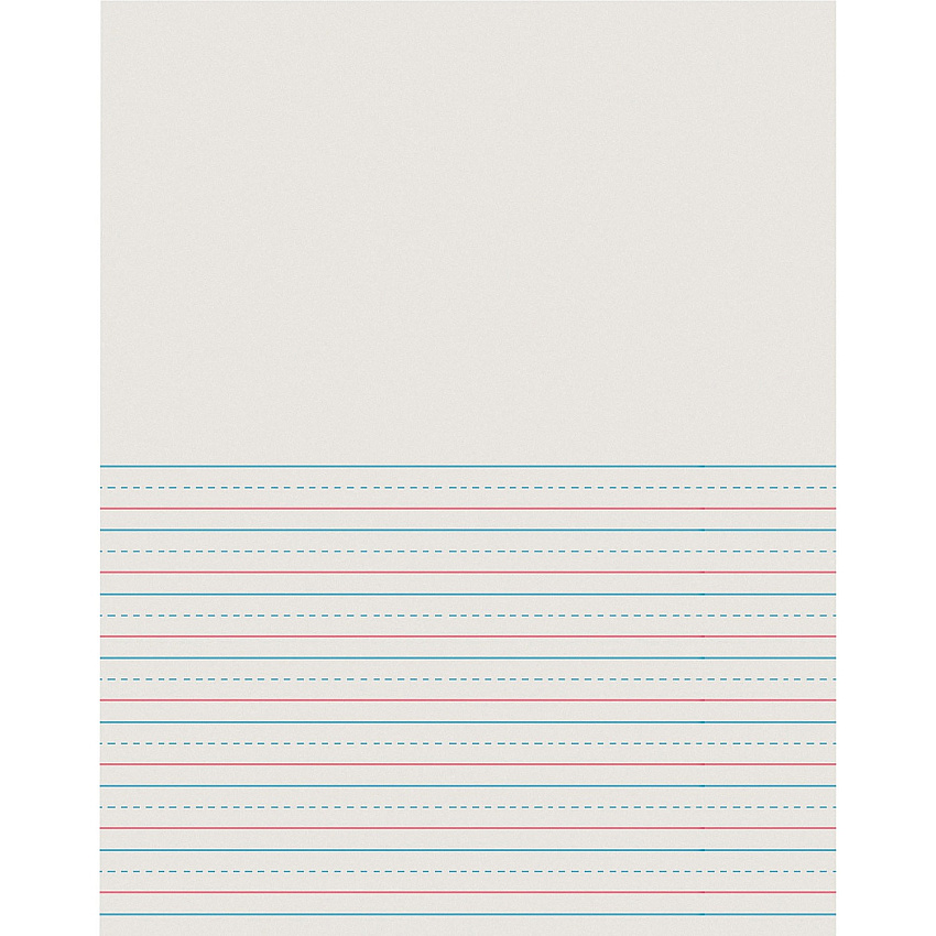 Pacon Newsprint Handwriting Paper Letter - 8 1/2" x 11" Sheet Size - White Binding - 500 / Pack (2695)