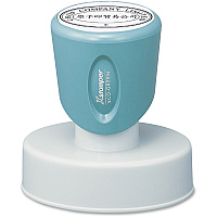 Xstamper Pre-inked Round Stamp Custom Message Stamp - 1.19