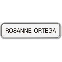 Xstamper Designer Framed Wall/Door Sign 8" Width x 2" Height - Rectangular Shape - Rounded Corner - Plastic - 1 Each (G32)