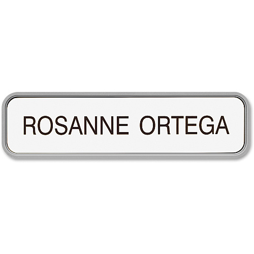 Xstamper Designer Framed Wall/Door Sign 8" Width x 2" Height - Rectangular Shape - Rounded Corner - Plastic - 1 Each (G32)