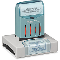 Xstamper VersaDater Pre-inked Date Stamp Message/Date Stamp - 1.75" Impression Width x 2.50" Impression Length - 50000 Impression(s) - Assorted - Recycled - 1 Each (N80)