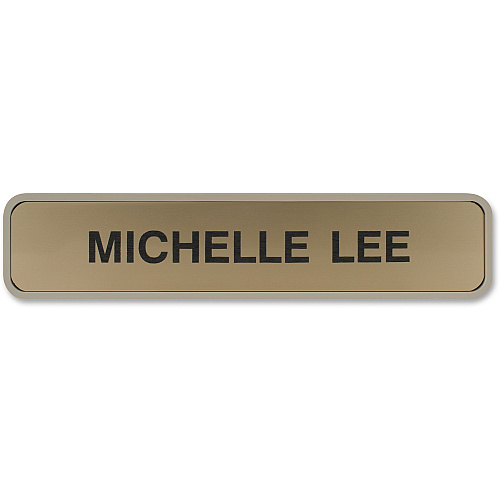 Xstamper Designer Framed Wall/Door Sign 10" Holding Width x 2" Holding Height - Rectangular Shape - Wall, Door - Rounded Corner - Plastic - Almond - 1 Each (G36)
