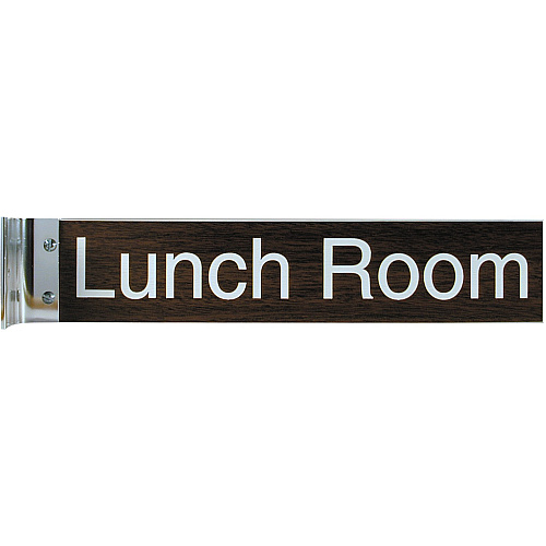 Xstamper Corridor Sign 10" Width x 2" Height - Rectangular Shape - Wall Mountable - Double Sided - Aluminum - 1 Each (W46)