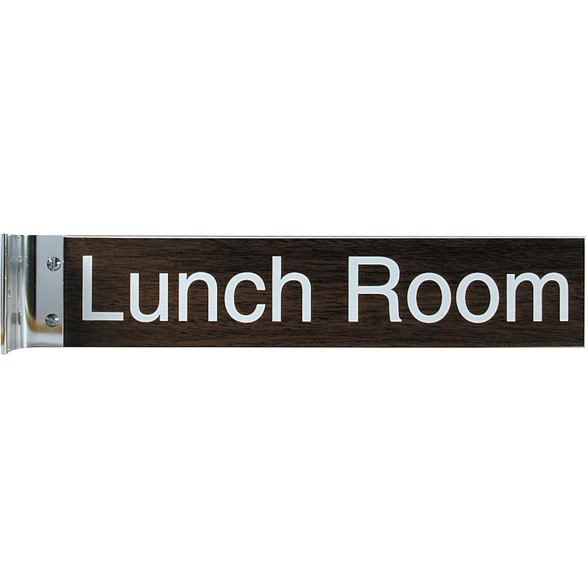 Xstamper Corridor Sign 10" Width x 2" Height - Rectangular Shape - Wall Mountable - Double Sided - Aluminum - 1 Each (W46)