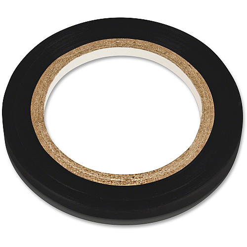 COSCO Glossy 1/8" Art Tape 27 ft Length x 0.13" Width - Black - For Chart, Project, Poster, Crafting - 1 Each (098077)